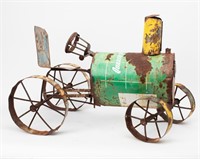 Art Steampunk/Junkyard Art Quaker State Tractor