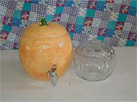 Pumpkin dring dispencer & candy dish