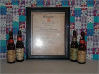 Conroy Tavern Brewmasters Cert. & CV bottles
