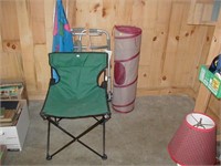 Walker, camp chair & cat house