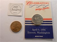 Boeing 777 Aircraft Launch Commemorative Medal