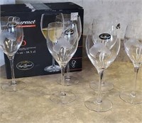 Set of haflinger horse stemware -made in Italy by