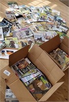 2 boxes of horse magazines