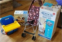 Baby group - pack and play, portable booster, and