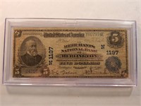 1905 $5 National Bank Note
