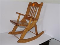 Vintage Childs Folding Rocking Chair
