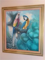 Andre Lange Parrot Painting