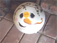 Snowman Painted Bowling Ball