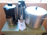 Juice Extractor, Coffee Maker and a Pot