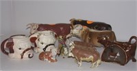 Hereford Steer Figurines, Mugs (11pcs)