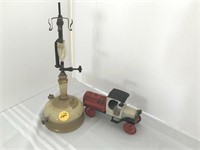Gas Lamp & Toy Metal Truck (2 pcs)