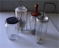 Glass Hand Mixer & Glass Jar (4 pcs)