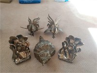 Brass Roosters, Magnolias, and Seashell