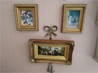 3 Framed Prints and Accent Pieces