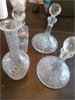 Assorted Glass Decanters