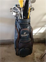 Golf Clubs, Bag, Swing Trainers