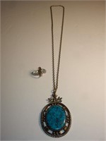 Turquoise Necklace and Ring