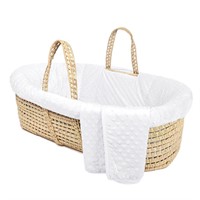 Tadpoles Minky Dot Moses Basket & Bedding Set