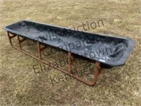 118” feed trough with metal frame.