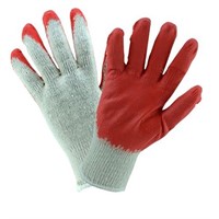 6 Pack of 6 Latex Coated Large Knit Gloves