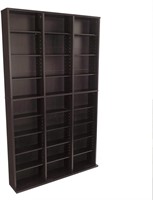 Wall Shelf, Multimedia Storage, Espresso