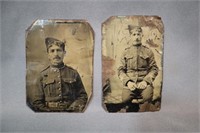 Canadian militia tin type photographs