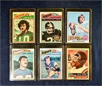 (6) 1970's NFL FOOTBALL CARDS