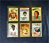 (6) 1970's NFL FOOTBALL CARDS