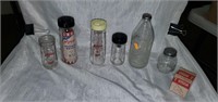 Lot of glass ball jars...4 are baby bottles