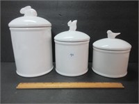ADORABLE ANIMAL HANDLE CANNISTERS