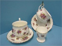 Royal Albert 'Violetta' Teacups & Saucers