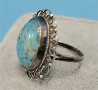 .925 Sterling Turquoise Ring