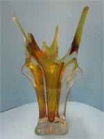 Gold Art Glass Vase