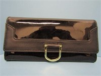 Patent Leather Clutch Wallet