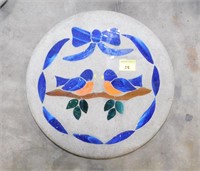 Decorative Cement Stepping Stone (14")