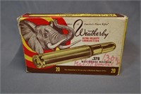 12 rounds Weatherby .378 Magnums