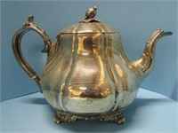 Antique Sheffield Silverplate Teapot
