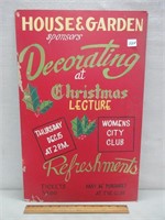 VIBRANT HANDPAINTED CHRISTMAS LECTURE ADVERTISING