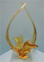 Art Glass Long Stem Bowl