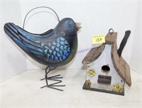 Decorative Bird & Birdhouse