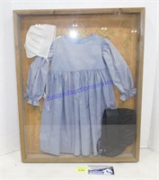 Framed Amish Dress & Bonnets (21 x 17)