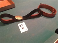 Leather Ammo Belt & CSA Belt Buckle