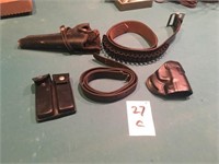 Gun Belt ~ Holster & Leather Accessories (5) PCS
