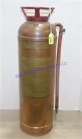 Antique Red Star Fire Extinguisher (24")