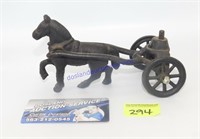 Cast Iron Horse & Cart