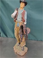 18" Cowboy Statue