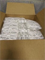 Box Of Unopened White Frame Plastic Glasses