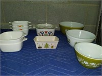 Pyrex Bowl Set & Corningwear Dishes