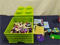 Lego Box With Assorted Legos
