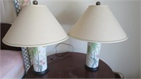 Pair of Ceramic Vase Lamps w/ Shades